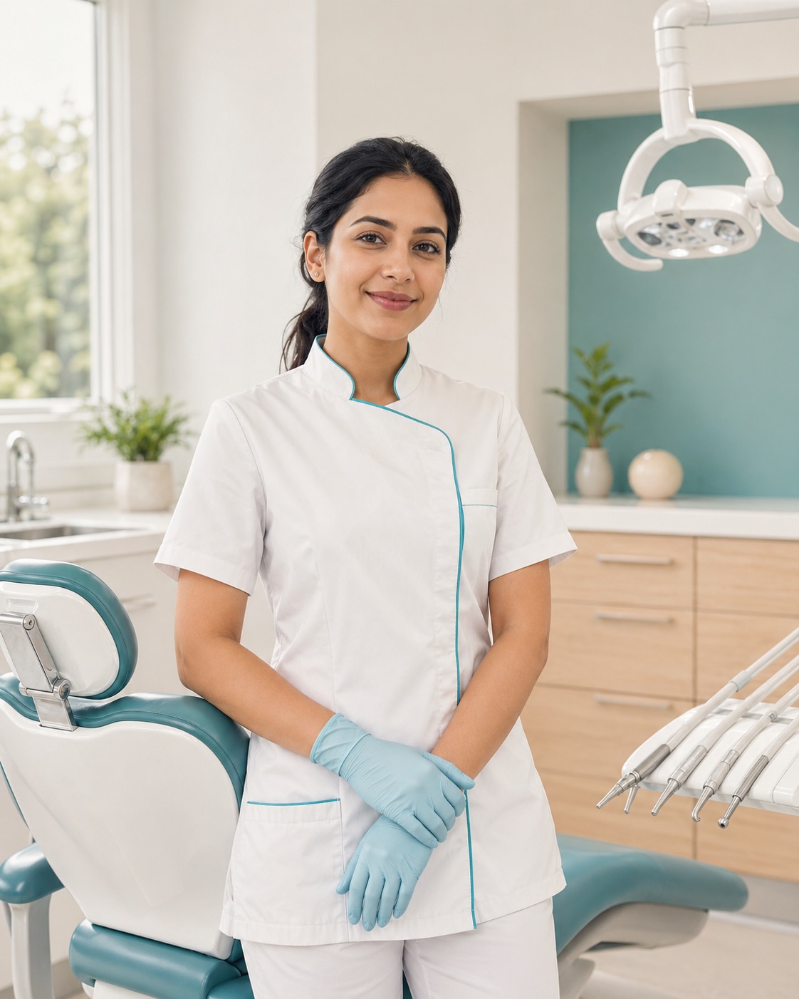 Concept visual: clinician providing dental care